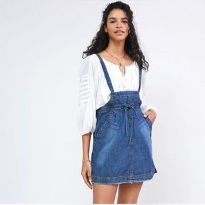 Anthropologie Denim Overall Mini Dress